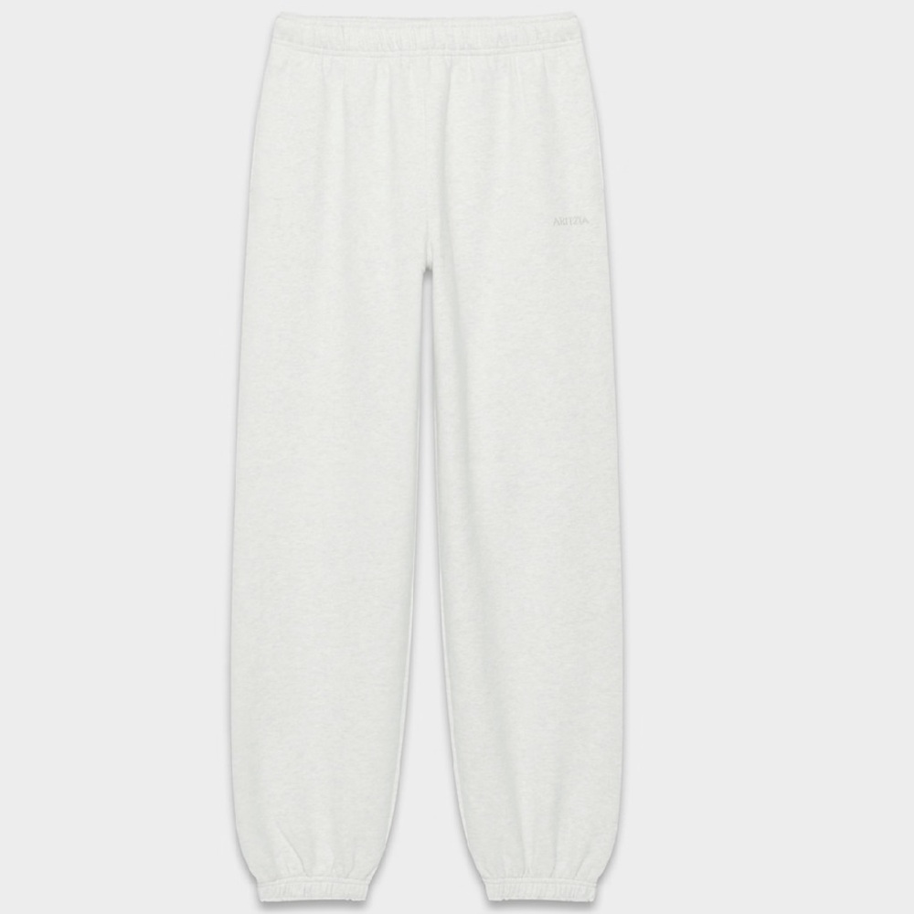 Aritzia sweatfleece cozy sweatpants mega in heather cloud white - Picture 5 of 11